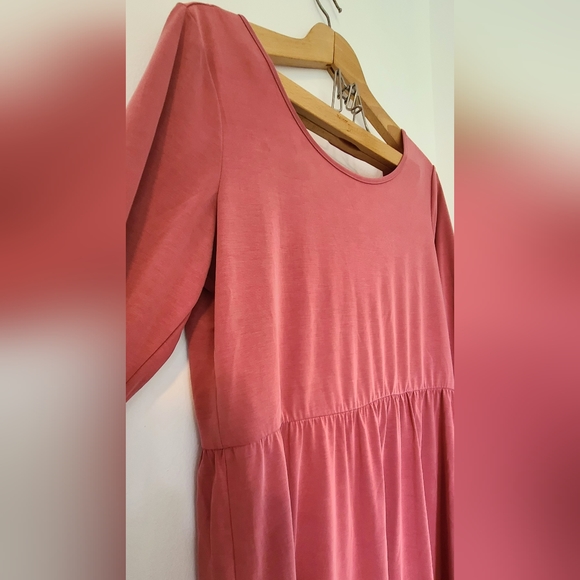 Maurices Scoop back Pink Dress | size Large | Lover Era - Picture 3 of 8